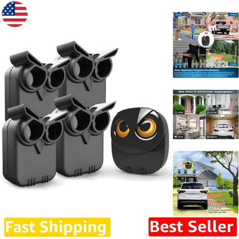 Outdoor Wireless Driveway Alarm, 4 Motion Sensors, 1/2 Mile Long Range Security
