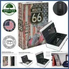 Metal Hidden Lock Box with Combination Lock Perfect for Cash and Jewelry Storage