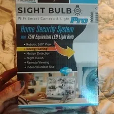 Trend Makers Sight Bulb Pro 1080p 360° WiFi Bulb Camera Night Vision 2-Way