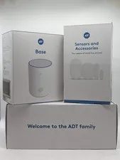 ADT Base Smart Hub White S501R0-01 Security System with Sensors and Accessories