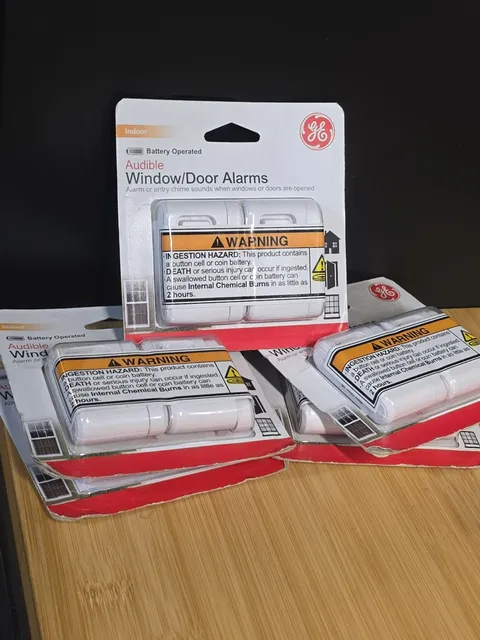 *5 PACK* Of 2 GE Audible Window/Door ALARM - Battery Operated 2 Pcs (10 Total)
