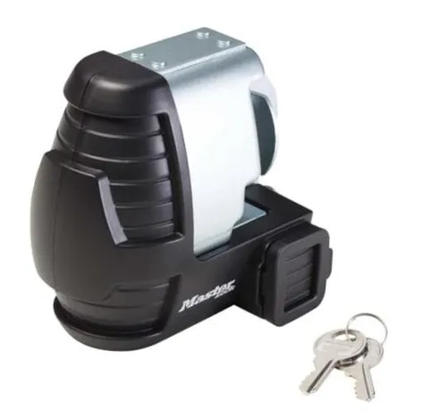 Trailer Lock, Universal Trailer Coupler Lock, 379DAT, Silver, Standard