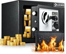 BGX-M/D-20 Safe Box, Small Safe for College Dorm Room with Fireproof Waterproof