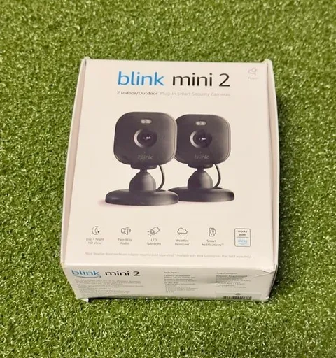 Blink Mini 2 HD Smart Security Camera w/ Night Vision, Motion Detection 2-Pack