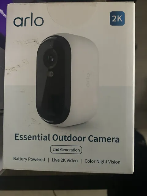 Arlo Essential In/ Outdoor Wireless Security 2nd Gen Spotlight Camera Sealed