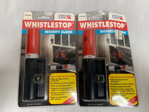 Loy "2" UNUSED Vintage Whistlestop Window Home Security Alarm Air Horn (A6)