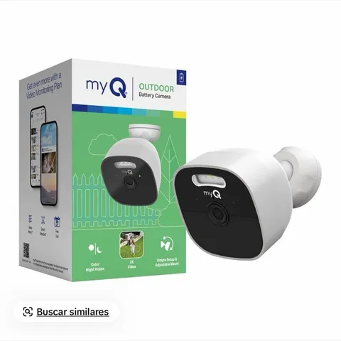 myQ Outdoor Battery Camera 2K Wireless Wi-Fi Outdoor White/Black