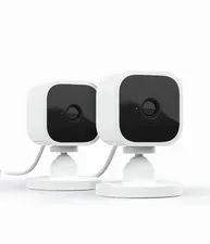 2 Pack Blink Mini Indoor Plug-In HD Smart Security Camera 1080p HD Video White