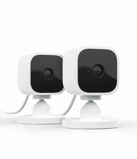 2 Pack Blink Mini Indoor Plug-In HD Smart Security Camera 1080p HD Video White
