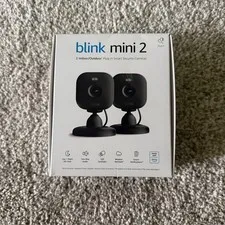 Blink Mini 2 1080p Wi-Fi Indoor Security Camera - Black, Pack of 2 - Newest Gen