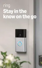 Battery Doorbell, Home or Business Security with Head-To-Toe Video, Live View wi
