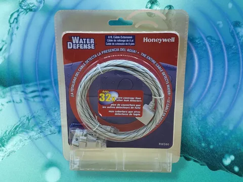 Honeywell RWD80 Water Defense 8' Leak Sensing Alarm Extension Cable Factory New