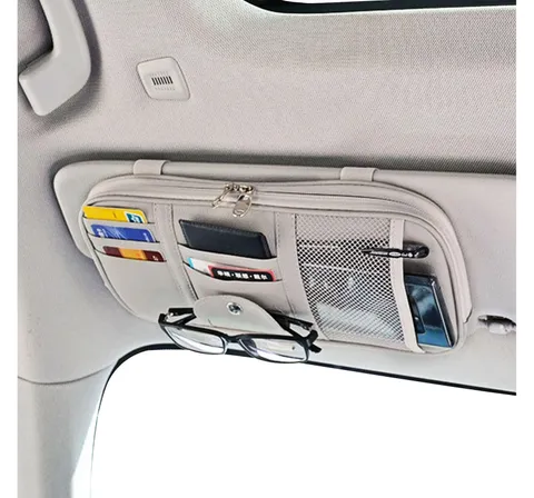 Da by Car Sun Visor Organizer, Multi-Pocket Visor Organizer Storage Pouch for...