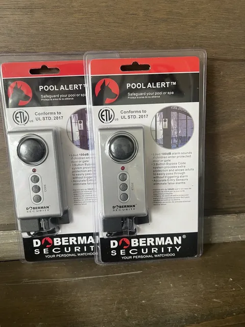 2NEW Doberman Security 100dB Loud Sounding Alarm Child Safety Pool Alert SE-0114