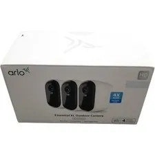 Arlo Essential Outdoor Security Camera HD (2nd Gen), 3-Pack Open Box