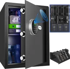 Biometric Home Safe, Fingerprint Gun Safe Lock Box,Money Box for Jewelry Handgun