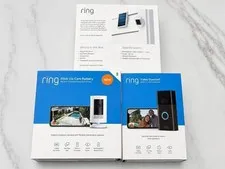 Brand New Factory Sealed Ring Home Security Bundle. Solar Panel and Camera Kit