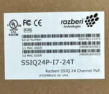 RAZBERI SSIQ24P-I7-24T All-in-One 24TB Video Appliance w/ 24-Port PoE+ Switch 1U
