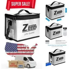 Fireproof & Explosionproof Large Capacity LiPo Battery Storage Pouch 8.46x6.5in