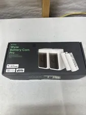Wyze Battery Cam Pro 2-Pack - 2K HDR Wireless Cameras w/ Mounts  SEALED