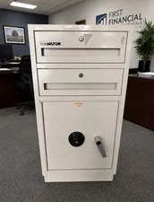 Hamilton Large Beige Metal Combination Safe, Adjustable Shelves, 40in