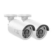 4K 8MP PoE IP for PoE NVR, 2Pcs Outdoor Weatherproof Cameras with Smart IR LE...