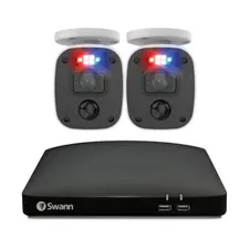 Swann 4680 4 Channel DVR 2TB 2x 1080MQB Audio Camera CCTV Enforcer Kit 446802MQB
