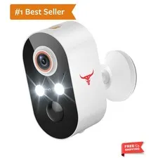 Battery-Powered 1080P Wireless Security Camera with AI Detection & Cloud Storage