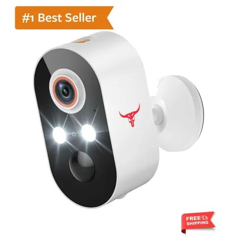 Battery-Powered 1080P Wireless Security Camera with AI Detection & Cloud Storage