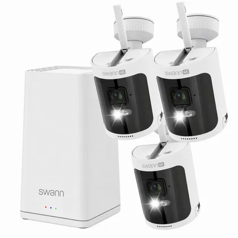Swann AllSecure650 4K Wireless Security Kit& 3 WireFree IP Digital Still Cameras