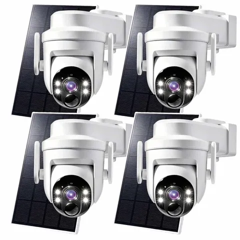 Wireless Solar Camera Outdoor WiFi Security Camera System Battery Power Pan/Tilt