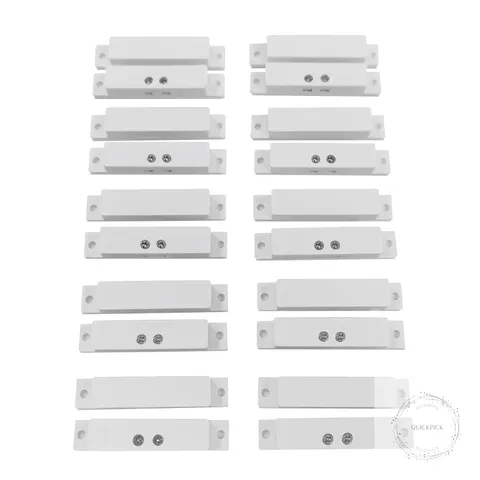 10 Sets Pack of Wired Surface Mounted Alarm Magnetic Contacts Door Window Reed