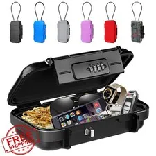 BKNOOU Portable Safe Black Removable Chain Waterproof