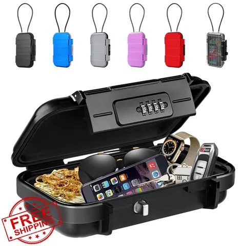 BKNOOU Portable Safe Black Removable Chain Waterproof