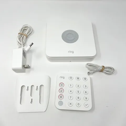 Ring Alarm 5 Piece Security Kit 2nd Gen Base Station Keypad White