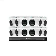Luminys 16CH 5MP IP Security Camera System 12 Turret Cameras NVR 4TB NDAA
