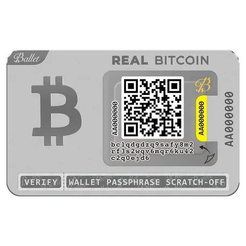 Ballet Bitcoin Hardware Wallet Card Offline Crypto Wallet For Secure
