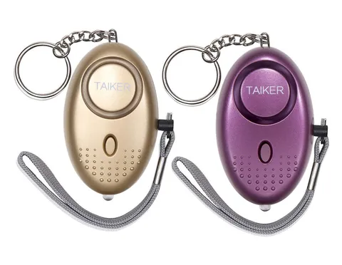 Personal Alarm for Women 140DB Emergency Self-Defense Security Gold & Purple