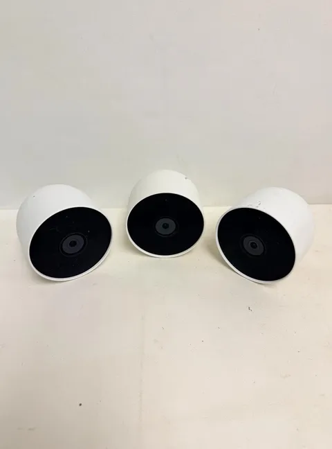 Google Nest Cam 3 Pack Security Camera, White (G3AL9). FOR PARTS, READ