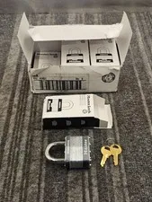 (QTY 6) Master Lock 5KA Heavy-Duty Laminated Steel Padlocks A1421 Keyed Alike
