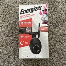 Energizer Smart Outdoor Camera 1080p Wi-Fi Alexa/Google Black (E0X1-1002-BLK)