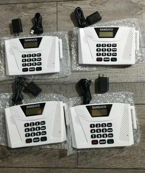4pk Intercoms Wireless for Home Upgraded, Hands Free Intercom 5300ft, Real-Tim..