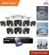 3K Lite Wired Security Camera System with AI Human/Vehicle Detection, H.265+ ...
