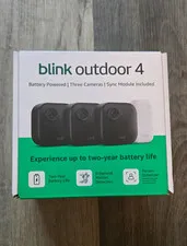 Blink Outdoor 4 Wireless Smart Security 3 Camera, 2 Year Battery Life, 1080p HD