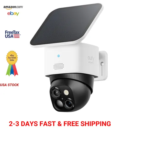 Wireless Outdoor Security Camera 3K Dual Camera Solar Pan Tilt 360 Degree No