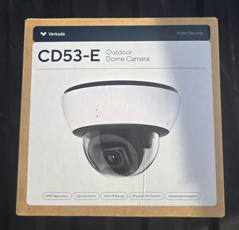 Verkada CD53-E 5MP Outdoor Network Dome Camera CD53-256E-HW