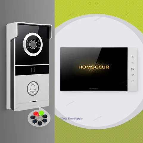 HOMSECUR Video Door Phone Intercom Doorbell Card Access Night Vision Door Unlock