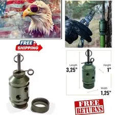 Compact Green Trip Alarm with Rescue Features - Perfect for Outdoors & Trails