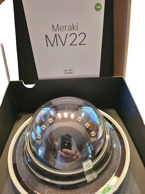 Cisco Meraki MV22-HW Indoor Verifocal IP Security Dome Camera Unclaimed