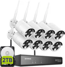 2K Wireless Security Camera System, 8CH 5MP NVR with 8Pcs 3MP Outdoor Wifi IP Su